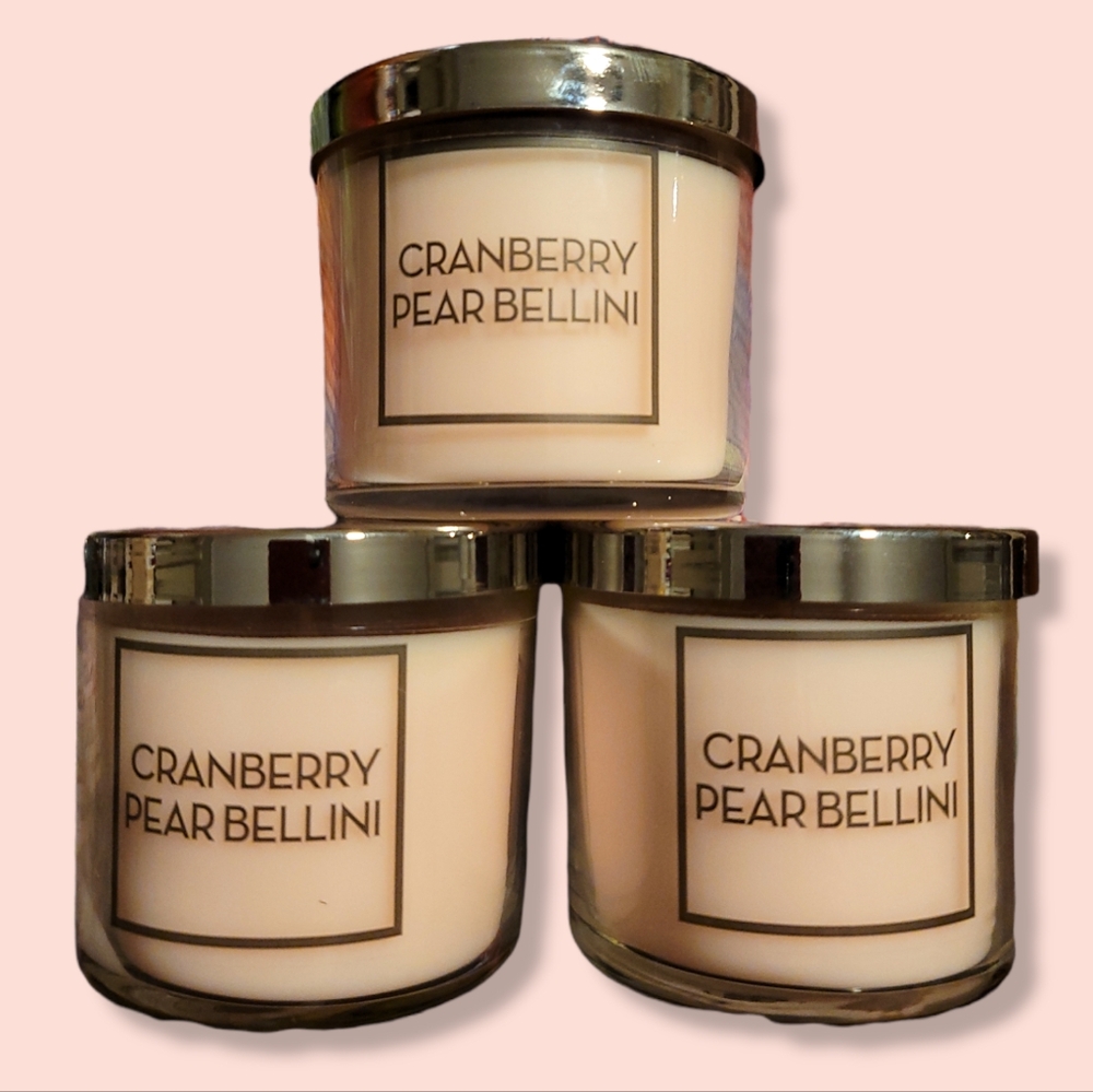 Bath & Body Works Cranberry Pear Bellini tester candle